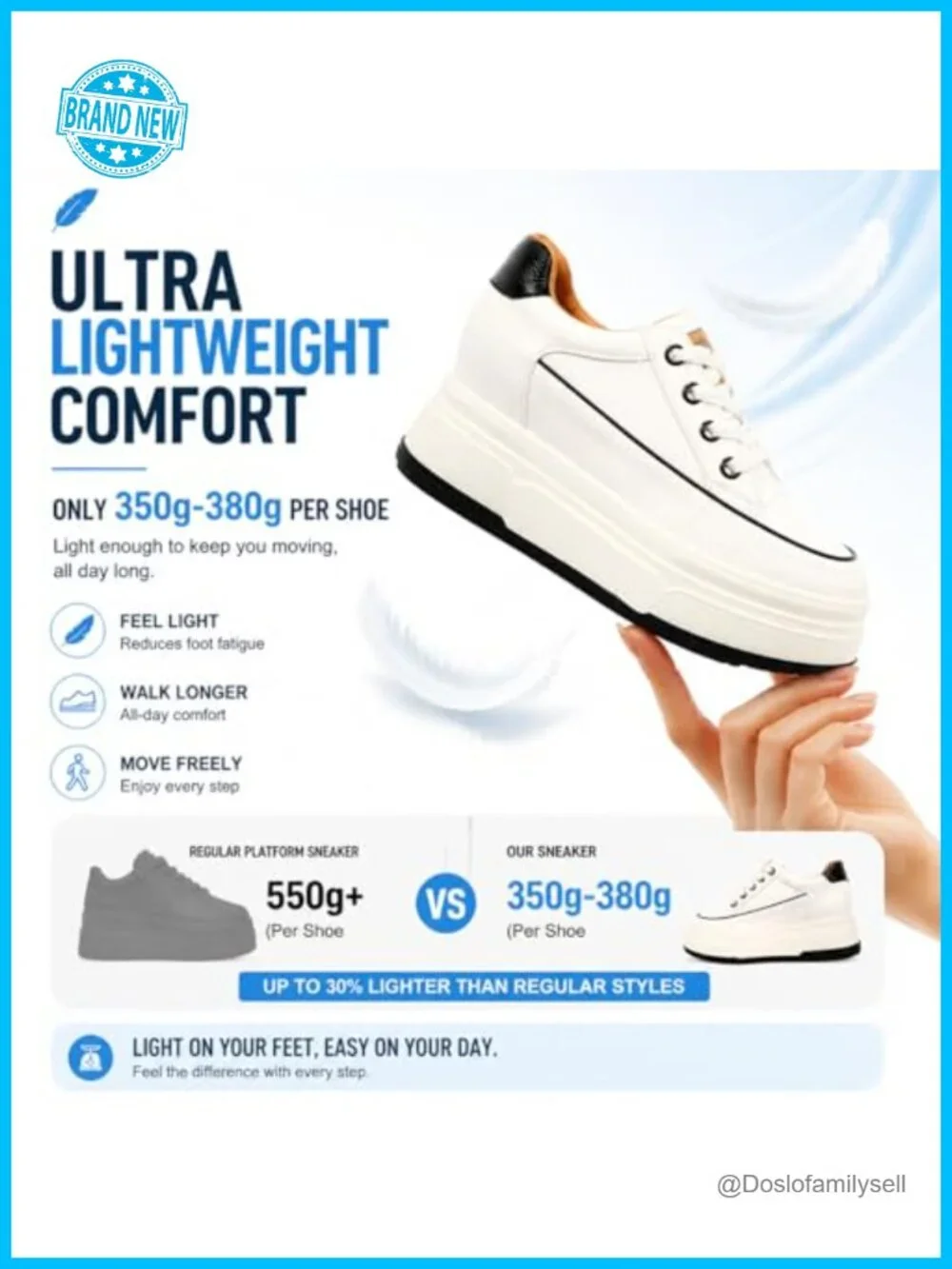 Platform Sneakers Women Chunky Lace Up Comfort Walking Shoes